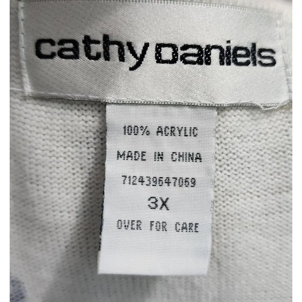 Cathy Daniels Cardigan Womens Size 3X Floral Pattern Long‎ Sleeves Boho